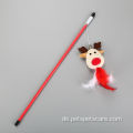 Weihnachtsstil Snowman Cat Stick spielen Katzenspielzeug